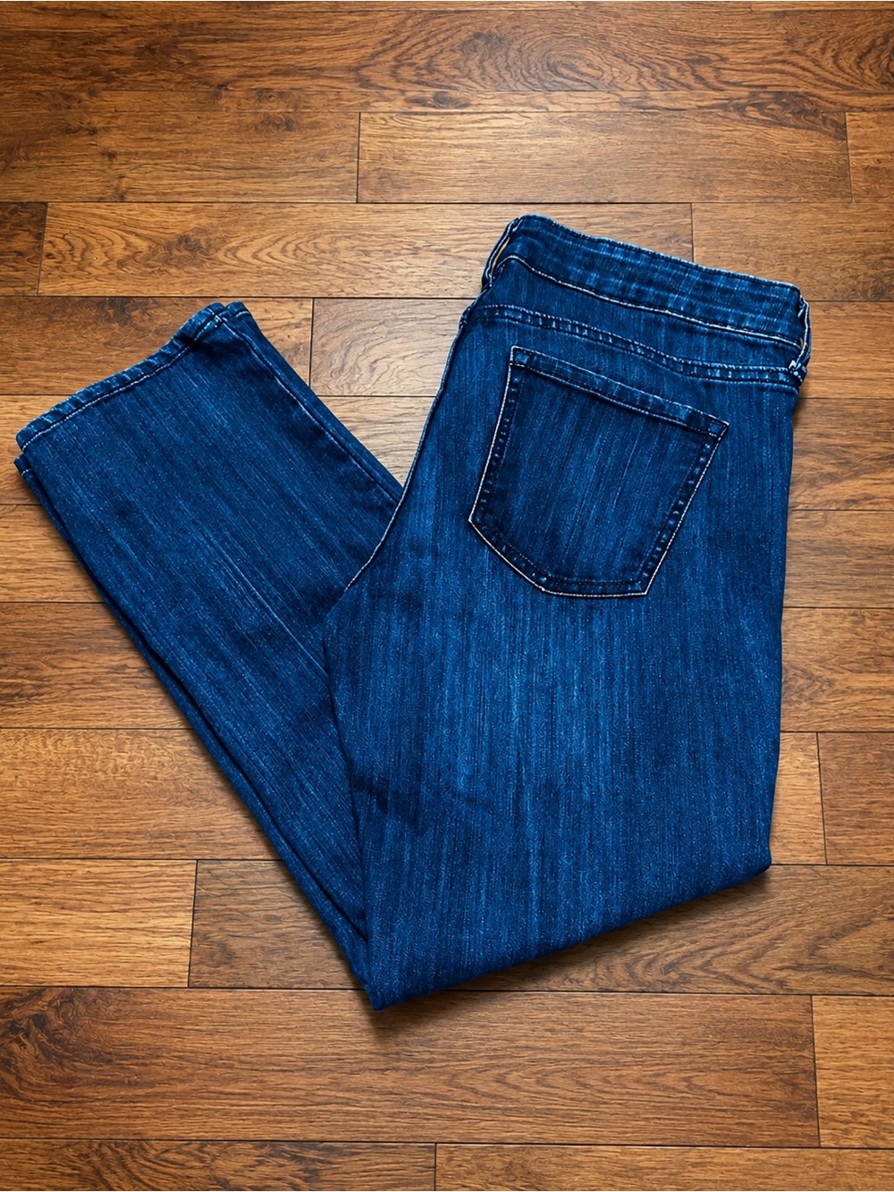 Gap Real Straight Fit Dark Wash Jeans Women’s Size 12 Short